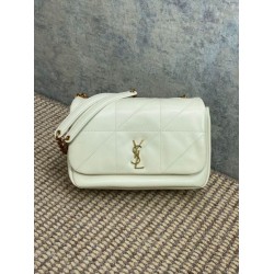 YSL Saint Laurent Jamie 4.3 Borsa piccola Pelle di agnello bianca