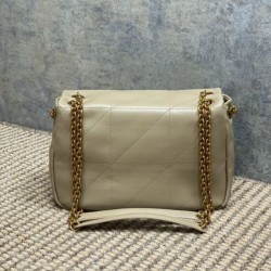 YSL Saint Laurent Jamie 4.3 Borsa piccola Pelle di agnello grigia