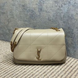 YSL Saint Laurent Jamie 4.3 Borsa piccola Pelle di agnello grigia