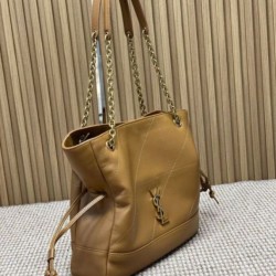 Borsa shopping Pochon grande YSL Saint Laurent Jamie 4.3 Muschio