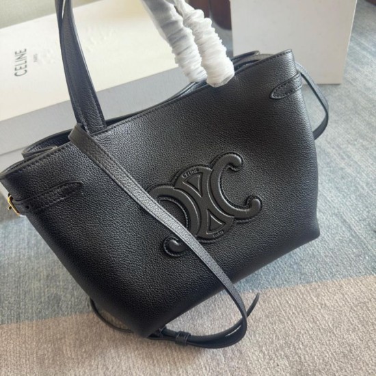 Borsa Celine Mini Cabas Anais Triomphe Replica Nera in Vitello Granato Imitazione Outlet Borsa Celine Mini Cabas Anais Triomphe Replica Nera in Vitello Granato Imitazione Outlet
