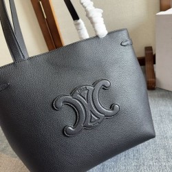 Replica Borsa a tracolla Celine Cabas Anais Triomphe piccola nera grana Replica Borsa a tracolla Celine Cabas Anais Triomphe piccola nera grana