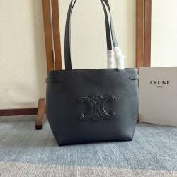 Replica Borsa a tracolla Celine Cabas Anais Triomphe piccola nera grana