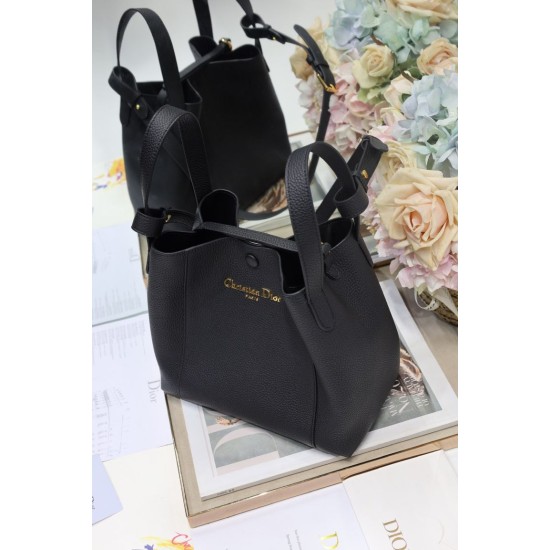 Replica Borsa a secchiello Dior Signature piccola/media nera Imitazioni Falso Replica Borsa a secchiello Dior Signature piccola/media nera Imitazioni Falso