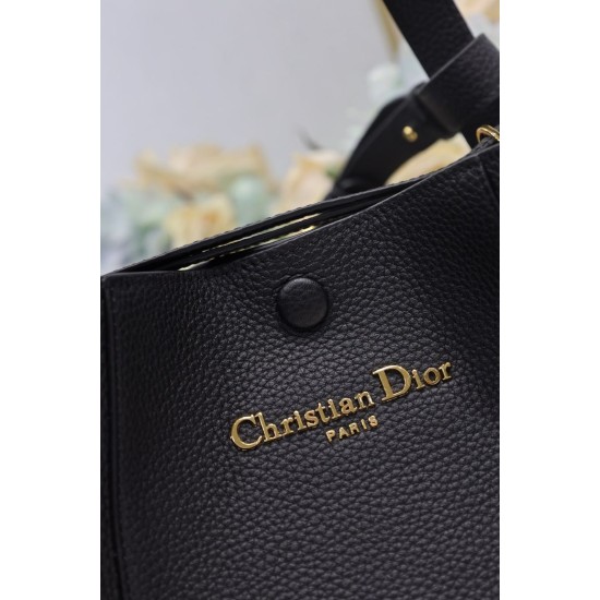 Replica Borsa a secchiello Dior Signature piccola/media nera Imitazioni Falso Replica Borsa a secchiello Dior Signature piccola/media nera Imitazioni Falso