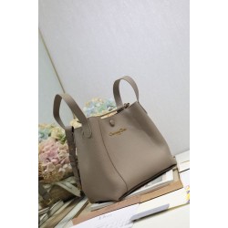 Replica Borsa a secchiello Dior Signature piccola/media grigia Replica Borsa a secchiello Dior Signature piccola/media grigia