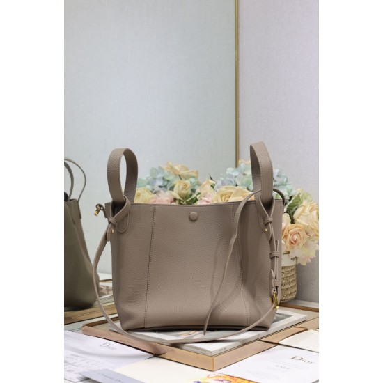Replica Borsa a secchiello Dior Signature piccola/media grigia Imitazioni Falso Replica Borsa a secchiello Dior Signature piccola/media grigia Imitazioni Falso