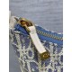 Replica Mini borsa Dior Miss Caro Cigale Oblique Chambray con effetto rafia Blu Imitazioni Falso Replica Mini borsa Dior Miss Caro Cigale Oblique Chambray con effetto rafia Blu Imitazioni Falso