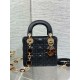 Replica Mini Borsa Dior Lady Dior con O-link Nero Cannage Imitazioni Falso Replica Mini Borsa Dior Lady Dior con O-link Nero Cannage Imitazioni Falso