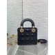 Replica Mini Borsa Dior Lady Dior con O-link Nero Cannage Imitazioni Falso Replica Mini Borsa Dior Lady Dior con O-link Nero Cannage Imitazioni Falso