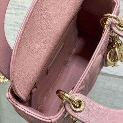 Mini Borsa Dior Lady Dior Replica Dior con O-link Rosa Cannage Mini Borsa Dior Lady Dior Replica Dior con O-link Rosa Cannage