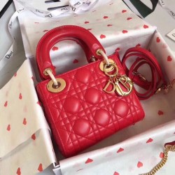 Replica Borsa Dior Mini Lady Dior con Catena Rosso Cannage Imitazioni Replica Borsa Dior Mini Lady Dior con Catena Rosso Cannage Imitazioni