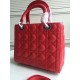 Replica Borsa Dior Classic Lady media rossa Imitazioni Falso