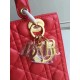 Replica Borsa Dior Classic Lady media rossa Imitazioni Falso