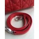 Replica Borsa Dior Classic Lady media rossa Imitazioni Falso