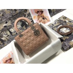 Borsa Dior Classic Lady media Dior Cannage rosa