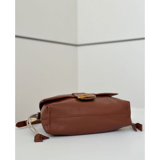 Borsa Fendi Mamma Baguette Media/Grande Replica Nappa Caffè Imitazione Borsa Fendi Mamma Baguette Media/Grande Replica Nappa Caffè Imitazione