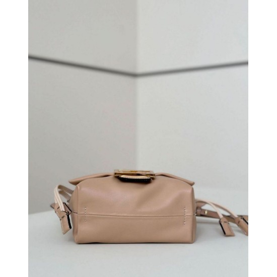 Borsa Fendi Mamma Baguette Piccola Replica Albicocca Imitazione