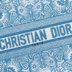 Replica Borsa Dior Book Tote media Dior M1286 ricamata con il motivo celeste D-Butterfly Paisley blu/bianco Replica Borsa Dior Book Tote media Dior M1286 ricamata con il motivo celeste D-Butterfly Paisley blu/bianco