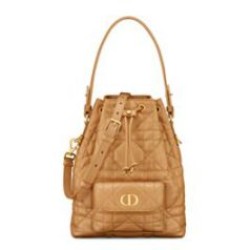 Replica Borsa a secchiello Dior Caro piccola Dior M3372 Caffè