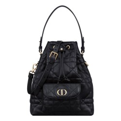 Replica Borsa a secchiello Dior Caro piccola Dior M3372 Nero