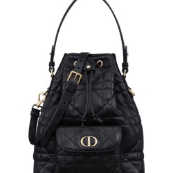 Replica Borsa a secchiello Dior Caro piccola Dior M3372 Nero