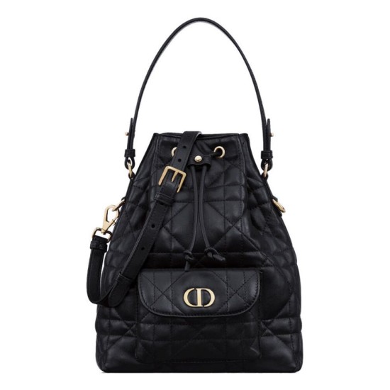 Replica Borsa a secchiello Dior Caro piccola Dior M3372 Nero Imitazioni Falso Replica Borsa a secchiello Dior Caro piccola Dior M3372 Nero Imitazioni Falso