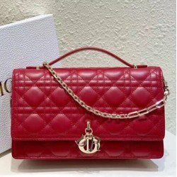 Replica Borsa Dior My Dior con Maniglia Rossa Imitazioni
