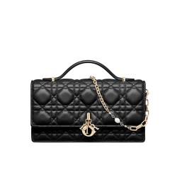 Borsa Dior My Dior con Maniglia 21 cm Nera