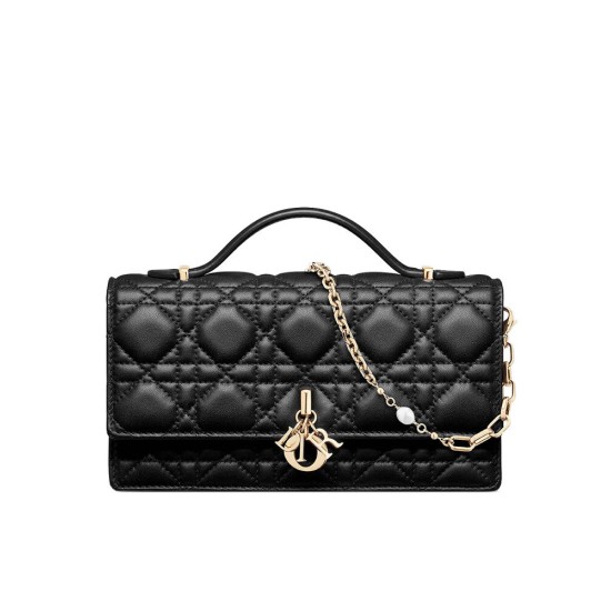 Replica Borsa Dior My Dior con Maniglia 21 cm Nera Imitazioni Falso Replica Borsa Dior My Dior con Maniglia 21 cm Nera Imitazioni Falso