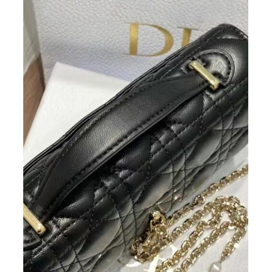Replica Borsa Dior My Dior con Maniglia 21 cm Nera Imitazioni Falso Replica Borsa Dior My Dior con Maniglia 21 cm Nera Imitazioni Falso