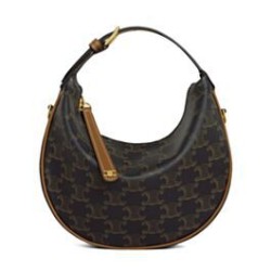 Borsa Celine Teen Celine Lulu replica Celine con stampa logo 120722 Caffè