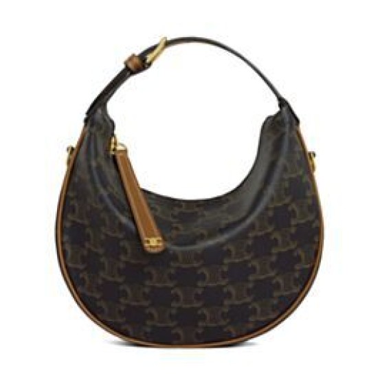 Borsa Celine Teen Celine Lulu replica Celine con stampa logo 120722 Caffè Imitazione Borsa Celine Teen Celine Lulu replica Celine con stampa logo 120722 Caffè Imitazione