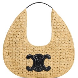 Borsa Hobo Classic Basket replica Celine 112772 Nero/Caffè Imitazione