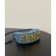 Mini-borsa hobo Fendi FF Jacquard effetto denim replica Fendigraphy 8BS081 Blu Mini-borsa hobo Fendi FF Jacquard effetto denim replica Fendigraphy 8BS081 Blu