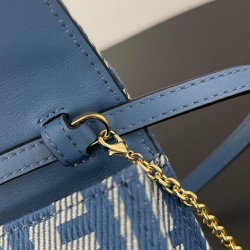 Portafoglio Baguette Fendi con catena replica Fendi 8M0498 Blu Portafoglio Baguette Fendi con catena replica Fendi 8M0498 Blu