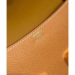 Borsa Hermès Constance Elan Long Clutch Etoupe Epsom Replica Hermès Marrone/Grigio Imitazione