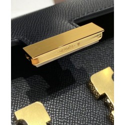 Borsa Hermès Constance Elan Long Clutch Etoupe Epsom Nera Imitazioni