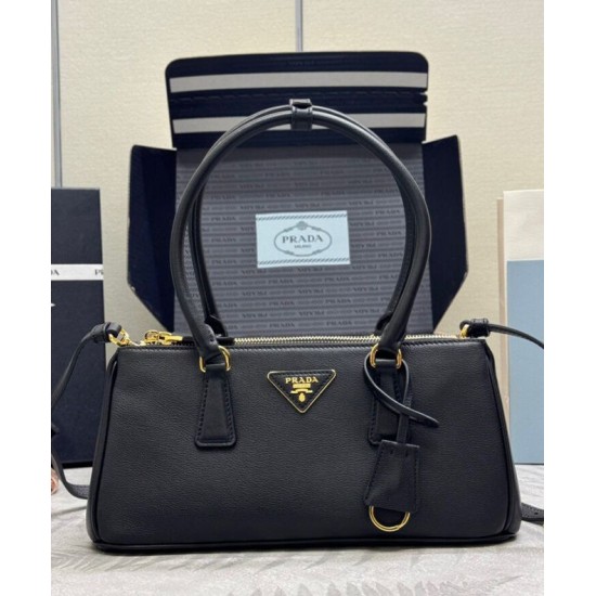 Replica Borsa Galleria media Prada 1BA457 Nero Imitazioni Falso