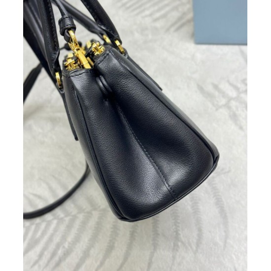 Replica Borsa Galleria media Prada 1BA457 Nero Imitazioni Falso