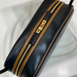 Borsa a tracolla Prada Swing Smooth Replica 1BC249 Nero
