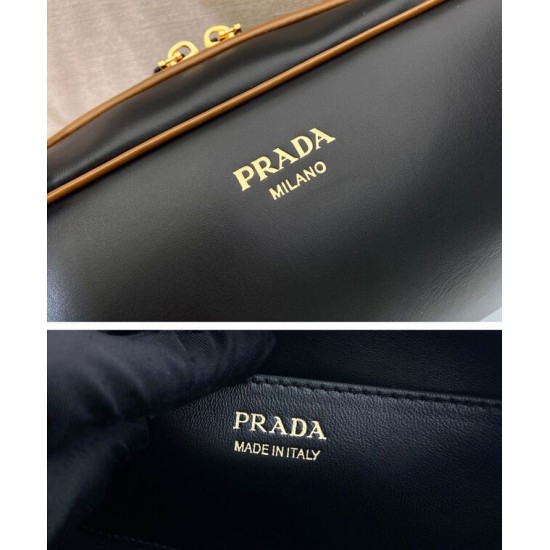 Replica Borsa a tracolla Prada Swing Smooth 1BC249 Nero Imitazione Replica Borsa a tracolla Prada Swing Smooth 1BC249 Nero Imitazione