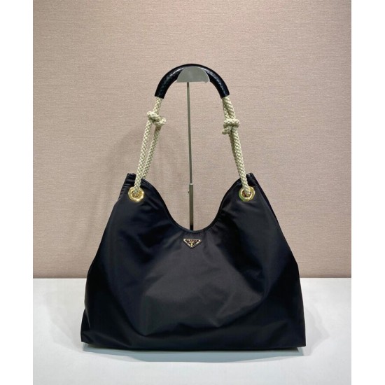 Borsa a tracolla Prada Mariner grande Re-Nylon Replica 1BC244 Nero/Caffè Imitazione Borsa a tracolla Prada Mariner grande Re-Nylon Replica 1BC244 Nero/Caffè Imitazione