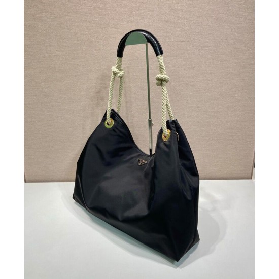 Borsa a tracolla Prada Mariner grande Re-Nylon Replica 1BC244 Nero/Caffè Imitazione Borsa a tracolla Prada Mariner grande Re-Nylon Replica 1BC244 Nero/Caffè Imitazione