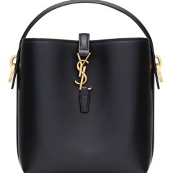 Borsa a secchiello YSL Saint Laurent Le 37 Mini Shiny 765870 Nero