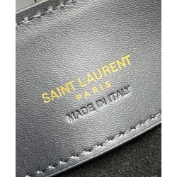 Borsa a secchiello YSL Saint Laurent Le 37 Mini Shiny 765870 Nero