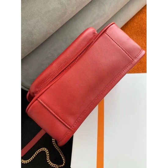 Borsa vintage YSL Saint Laurent Niki Baby Replica rossa stropicciata Imitazione Borsa vintage YSL Saint Laurent Niki Baby Replica rossa stropicciata Imitazione