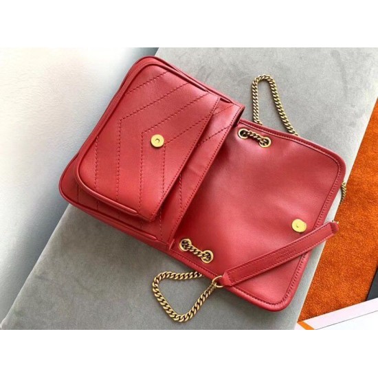 Borsa vintage YSL Saint Laurent Niki Baby Replica rossa stropicciata Imitazione Borsa vintage YSL Saint Laurent Niki Baby Replica rossa stropicciata Imitazione