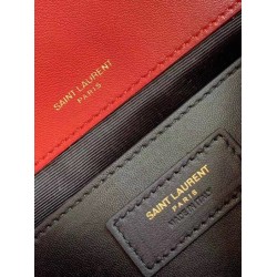 Borsa vintage YSL Saint Laurent Niki Baby Replica rossa stropicciata Imitazione