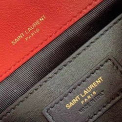 Borsa vintage YSL Saint Laurent Niki Baby Replica rossa stropicciata Imitazione